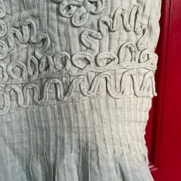 NWT SEA NEW YORK Frida mint green lined Flutter V-Neck Mini Dress M - Picture 8 of 12